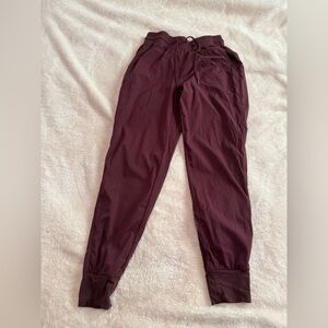 CRZ YOGA Maroon Jogger Pants